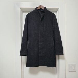 Banana Republic Men's Wool Peacoat-Size[M]-Charcoal Grey